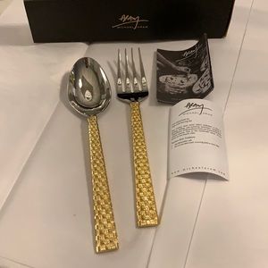 Michael Aram Palm Gold Serving Set